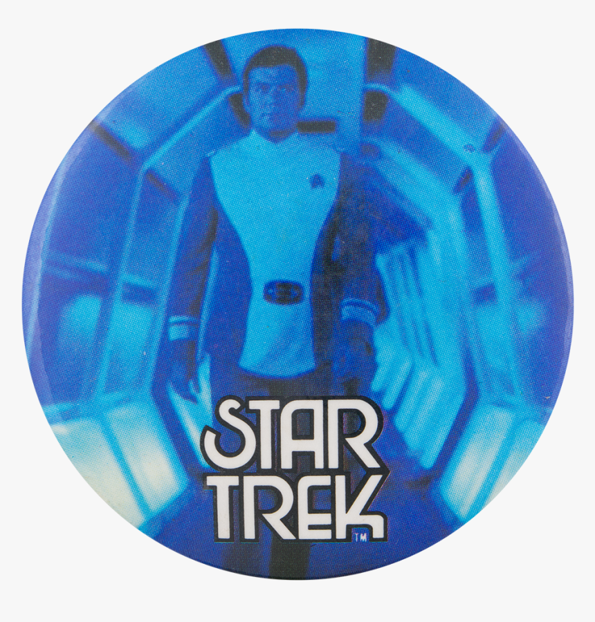 Captain Kirk Blue Star Trek Entertainment Button Museum - Circle, HD Png Download