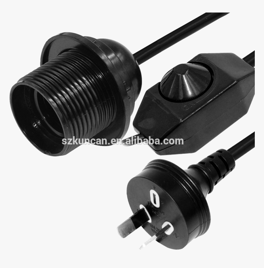 Australia Power Cord With Dimmer Switch Flat Electrical - Power Cord, HD Png Download