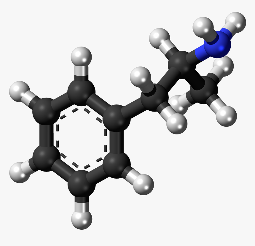 A 3d Image Of The Dextroamphetamine Compound Found - Amphetamine 3d, HD Png Download