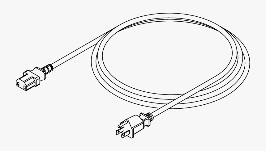 Sierra/fundamentals Power Cord - Line Art, HD Png Download