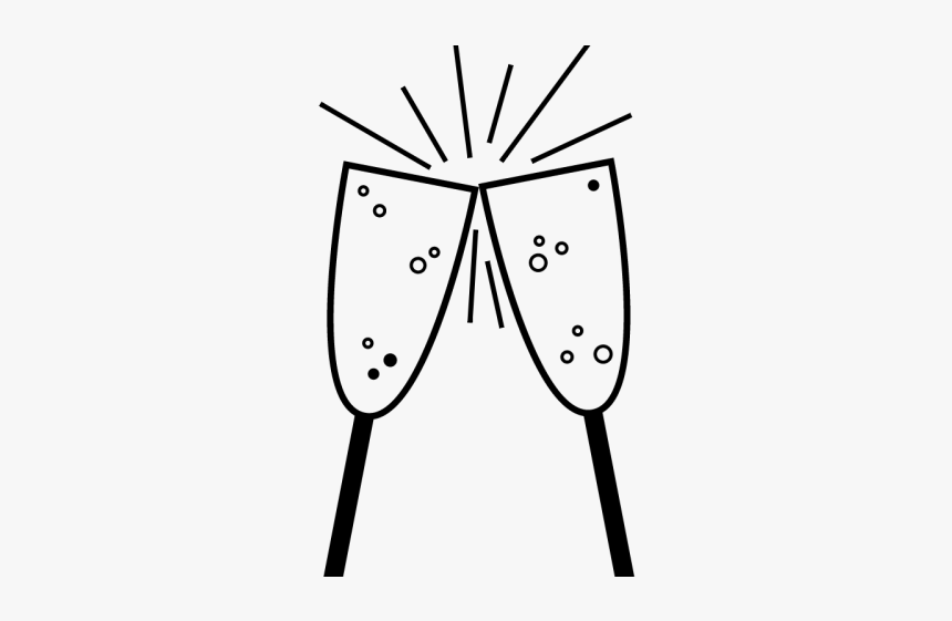 Drawn Flute Vector - Draw A Champagne Glass, HD Png Download