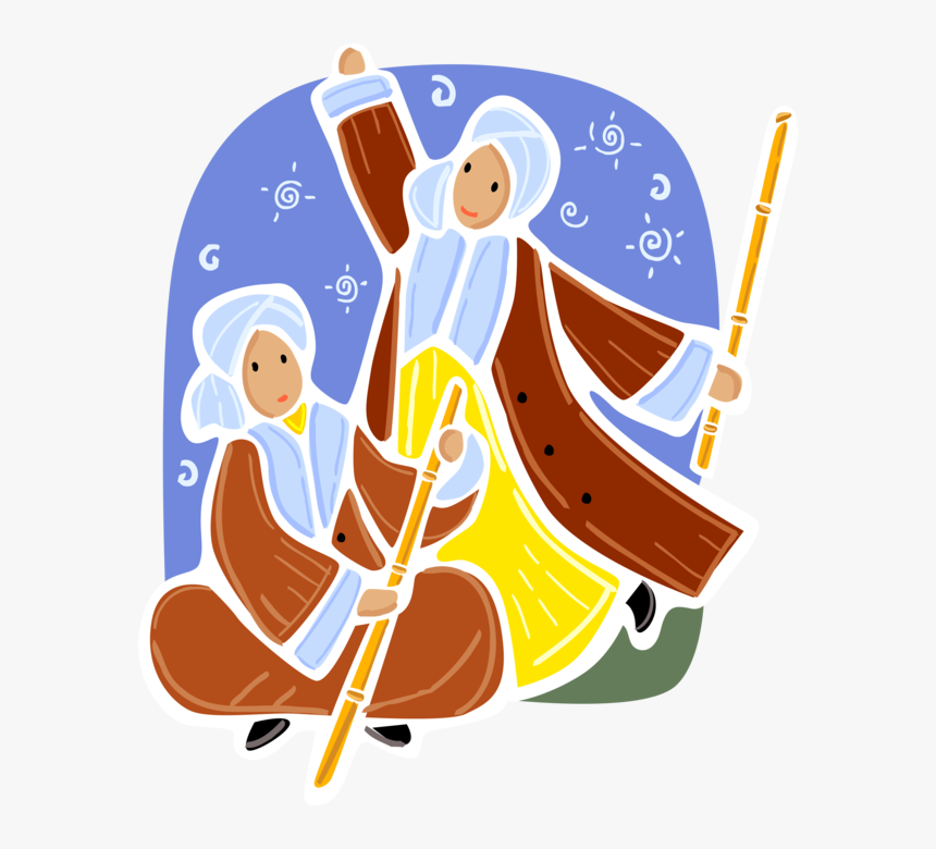 Vector Illustration Of Ottoman Sufi Turkish Men With - Turkish People Clipart Png, Transparent Png