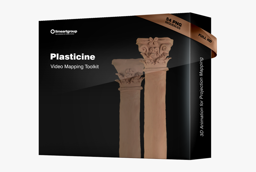 Plasticine Video Mapping Animation - Column, HD Png Download