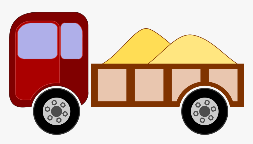 Pick Up Truck Clip Art - รถ ดั้ ม การ์ตูน, HD Png Download