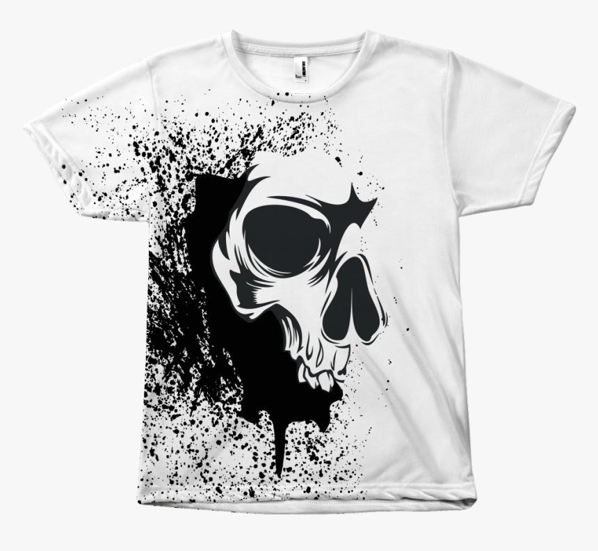 Abstract Skull T-shirt - Abstract Skull, HD Png Download