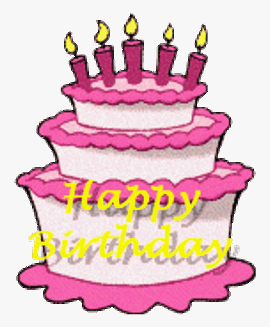 Awesome Pictures Of Birthday Cakes Cartoon Cartoon - Birthday Cake Png Gif, Transparent Png