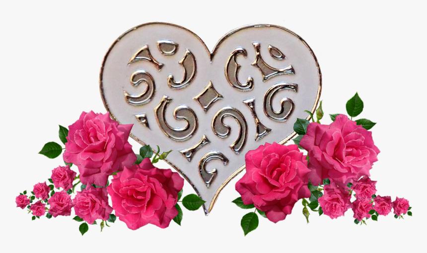 Transparent Rose Heart Png - Garden Roses, Png Download