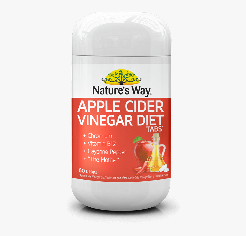 9314807064983 - Nature's Way Apple Cider Vinegar Diet 60 Tablets, HD Png Download