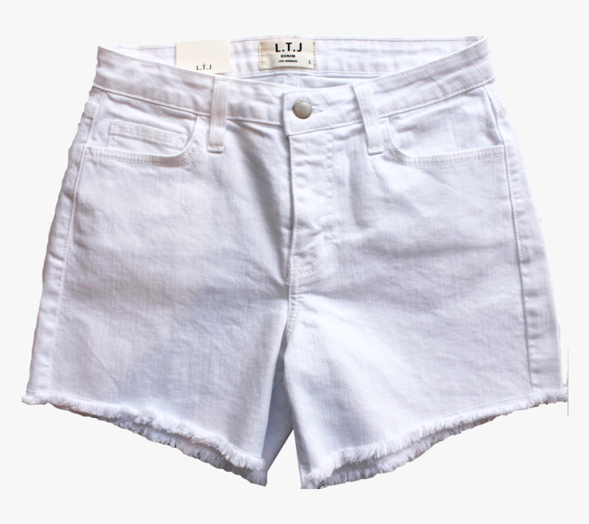 Ltj Basic White Shorts - Pocket, HD Png Download