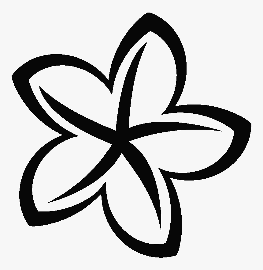 Sticker Simple Plumeria Fleur, HD Png Download