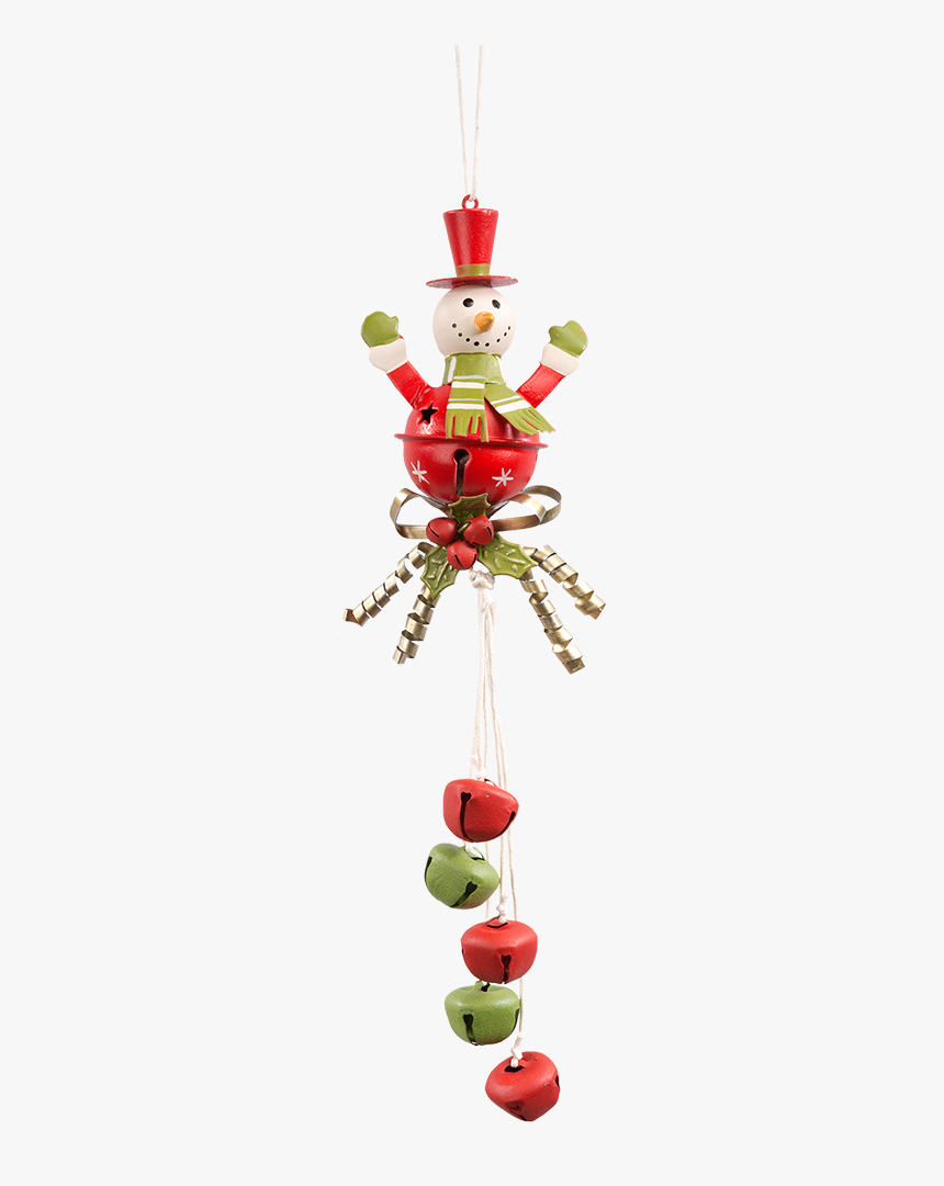 Snowman With Jingle Bells - Christmas Ornament, HD Png Download