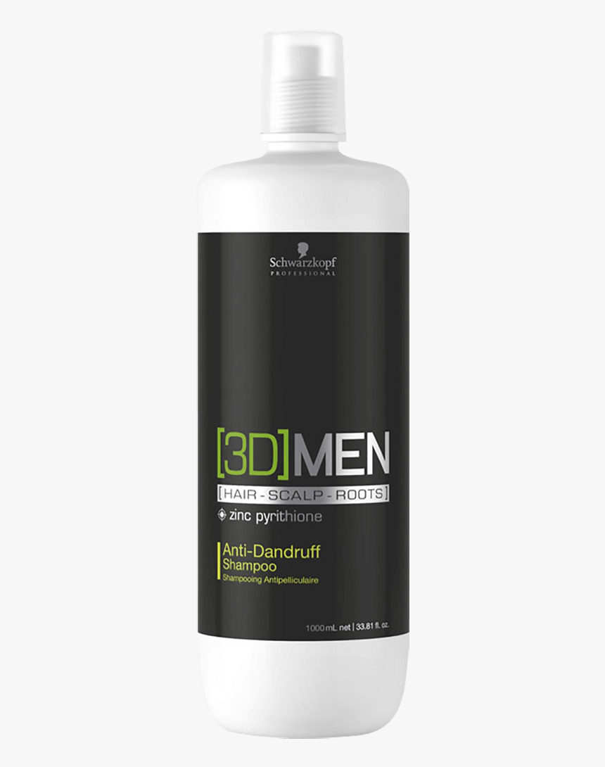 Schwarzkopf 3dmen Anti-dandruff Shampoo 1000ml - Bottle, HD Png Download