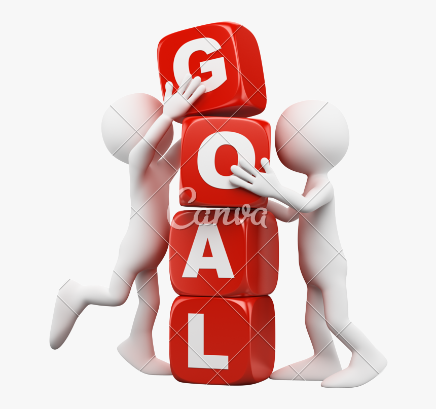 Banner Royalty Free Download D White People - 3d White People Goal, HD Png Download