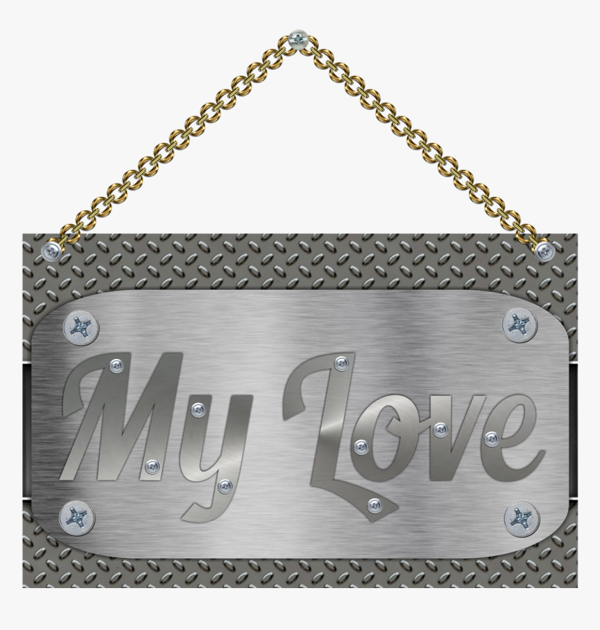 Love, Iron, Chain, Flat, Design, Creative, Screw, Bolt - Chain, HD Png Download