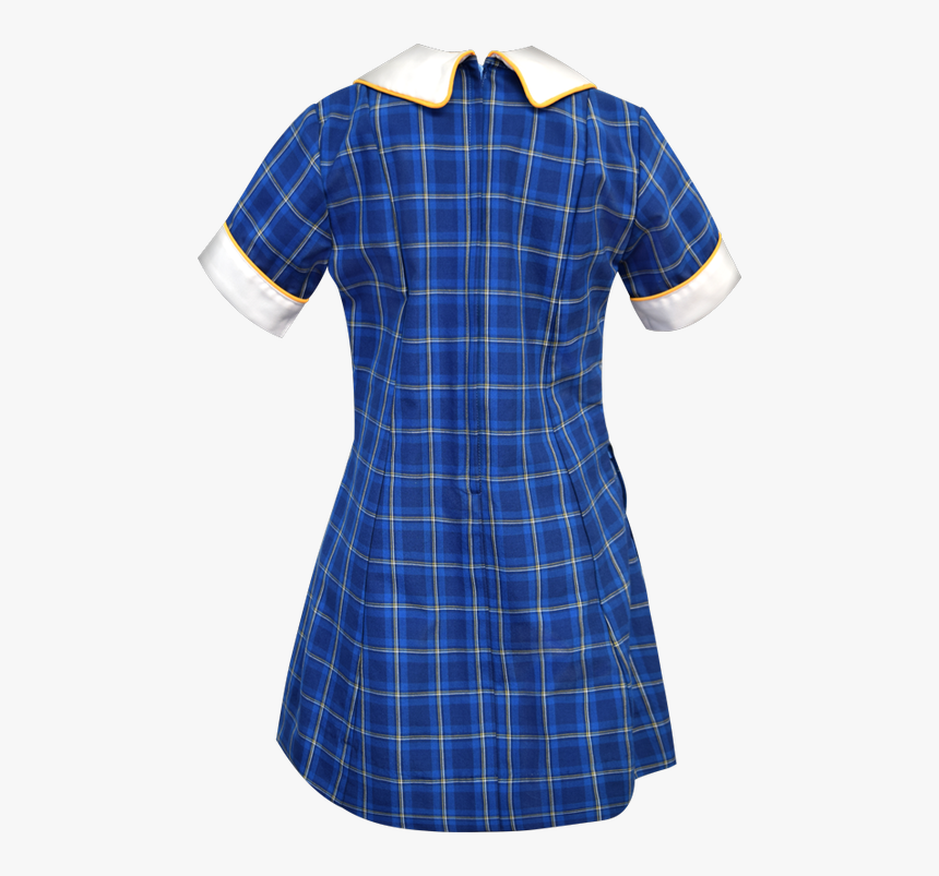 School Uniform Dress Back View - Plaid, HD Png Download