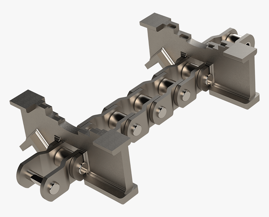 Double Length Infeed Chain & Flights Rendering - Machine Tool, HD Png Download