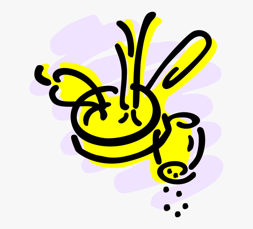 Vector Illustration Of Kitchen Cooking Pan With Spices,, HD Png Download