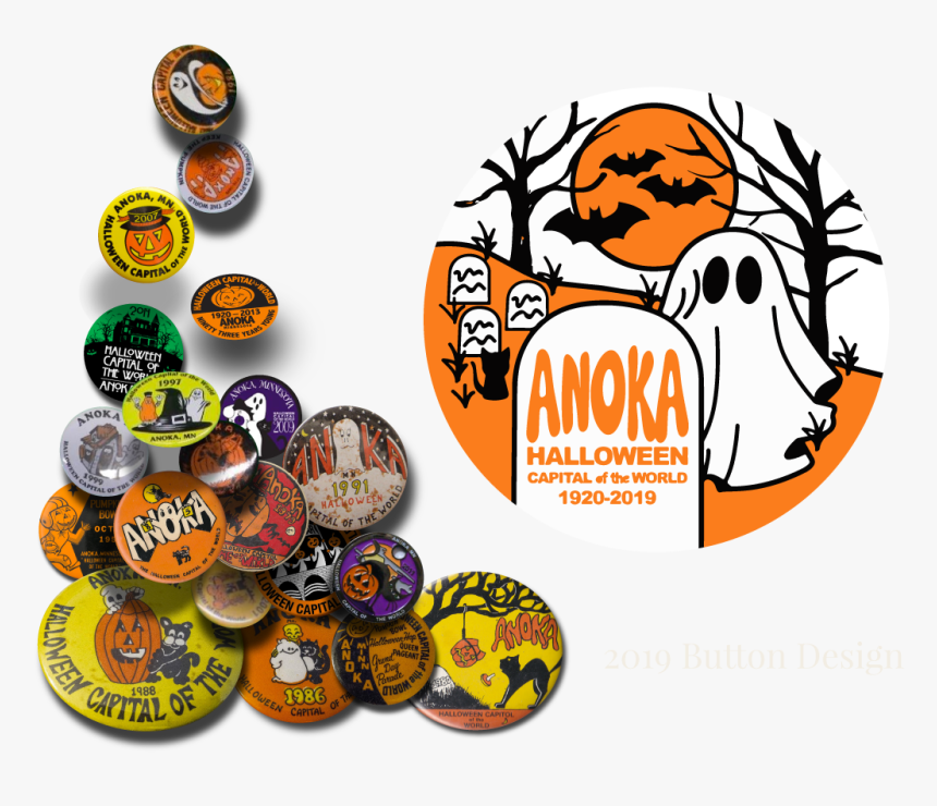 2019 Anoka Mn Halloween Button, HD Png Download