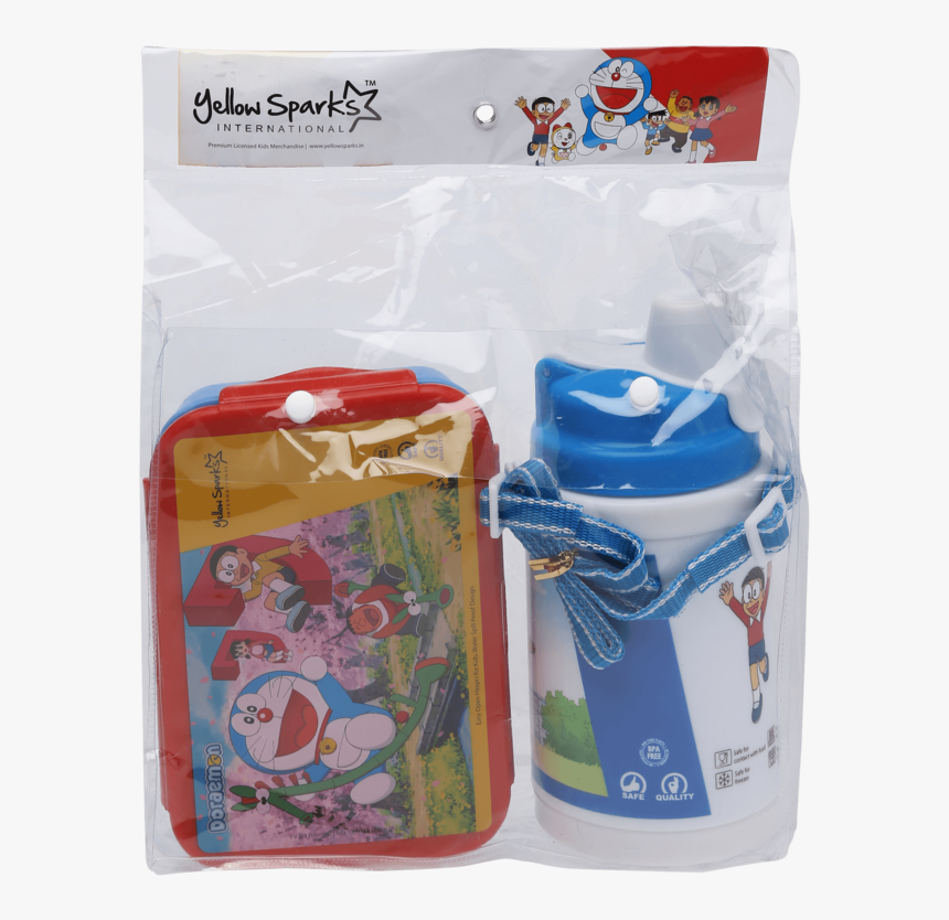 Unisex Doraemon Lunch Box And Water Bottle Combo Set - Baby Toys, HD Png Download