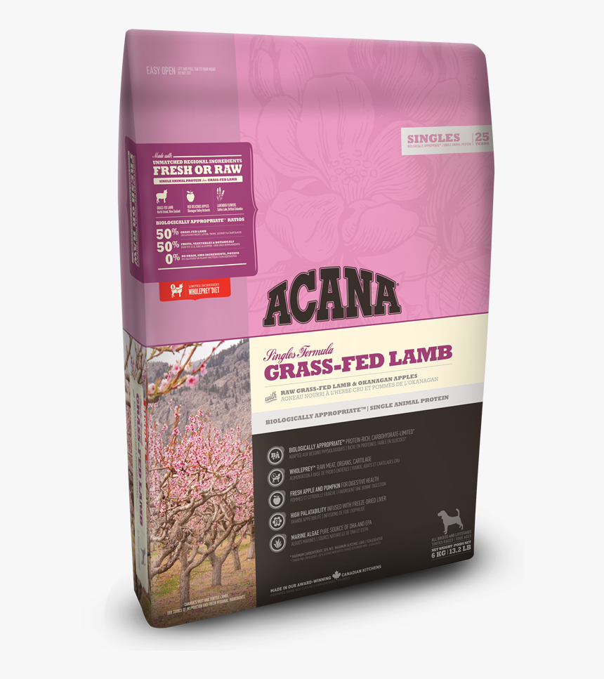 Acana Singles Grass Fed Lamb, HD Png Download