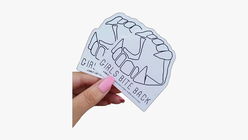#sticker #girl #girlpower #girlsbiteback #jaws #mouth - Drawing, HD Png Download