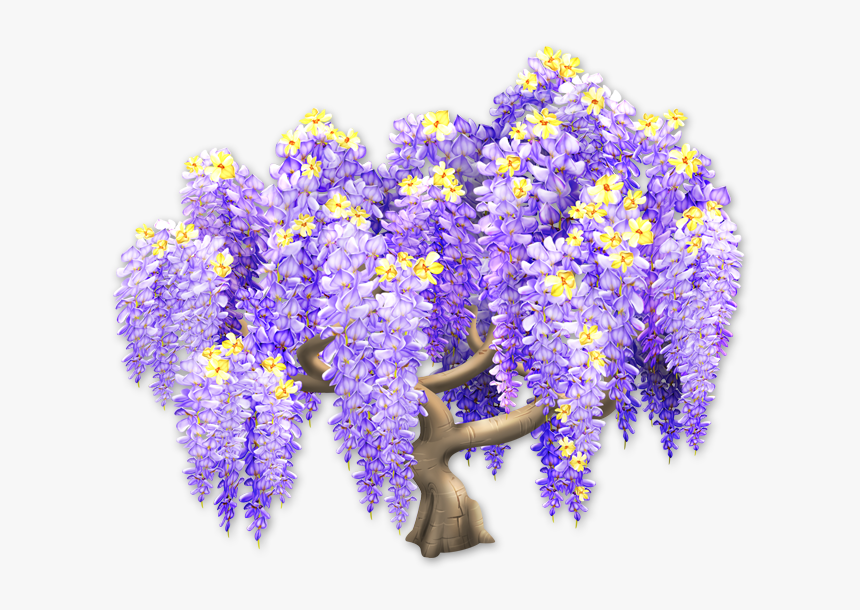 Delphinium Drawing Wisteria - Hay Day Purple Tree, HD Png Download