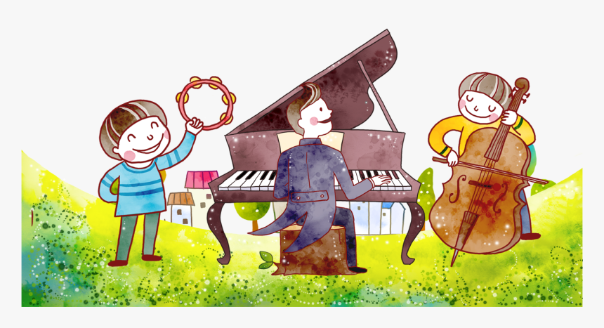 Violin Guitar Gentleman Playing - Concert For Kids Background, HD Png Download