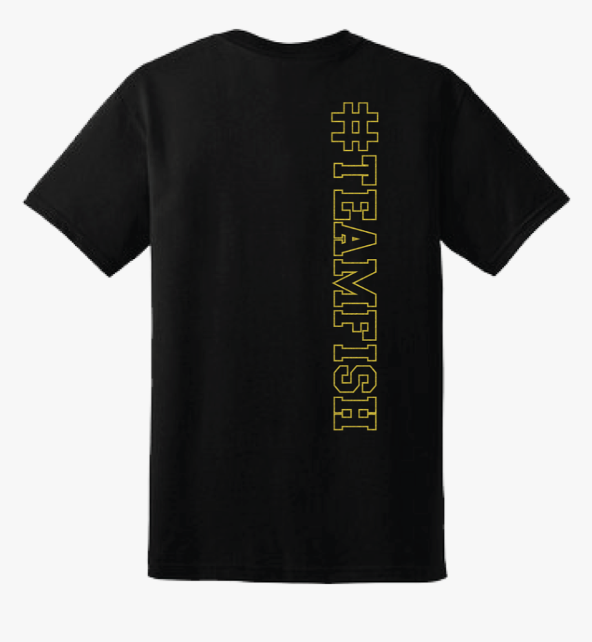 Teamfish Bowling T-shirt Gold Logo Back, HD Png Download