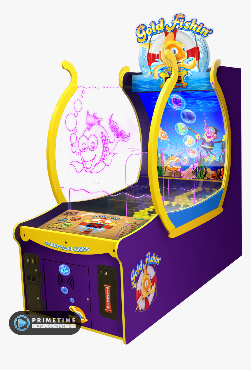 Gold Fishin - Gold Fishin Arcade Game, HD Png Download
