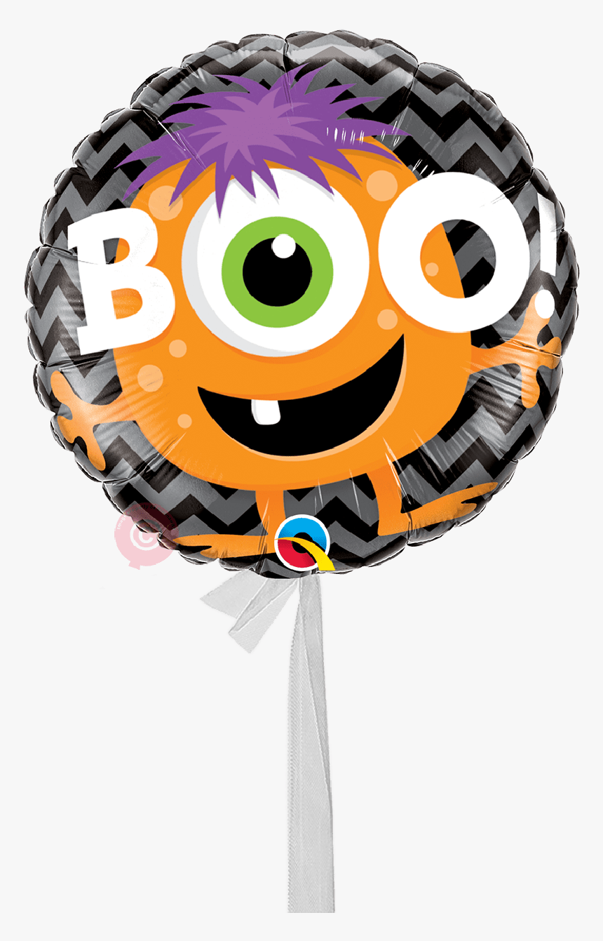 Boo Halloween Monster-single Balloons - Halloween Balão Qualatex, HD Png Download