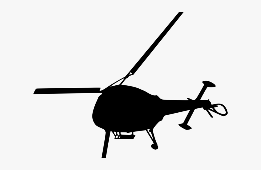 Helicopter Clipart Top View - 2d Helicopter, HD Png Download