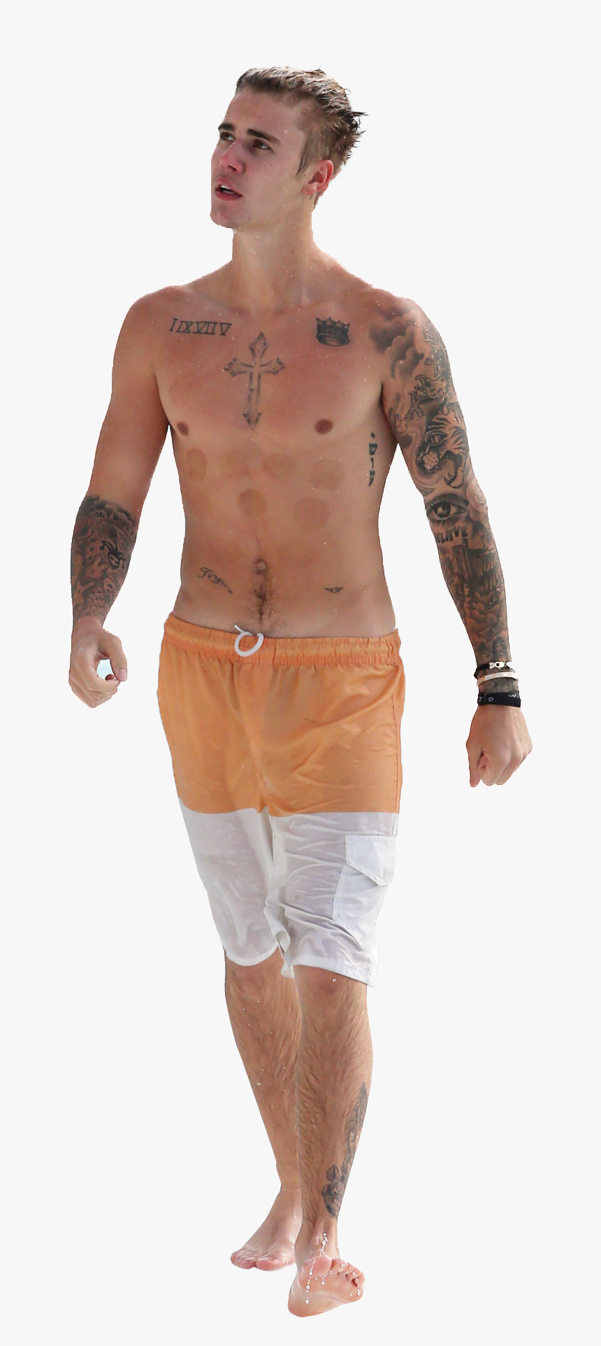Justin Bieber Topless Png Image - Person Topless Png, Transparent Png
