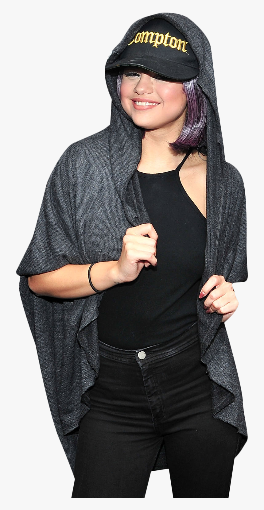 Selena Gomez Hoodie Png Image - Girl, Transparent Png