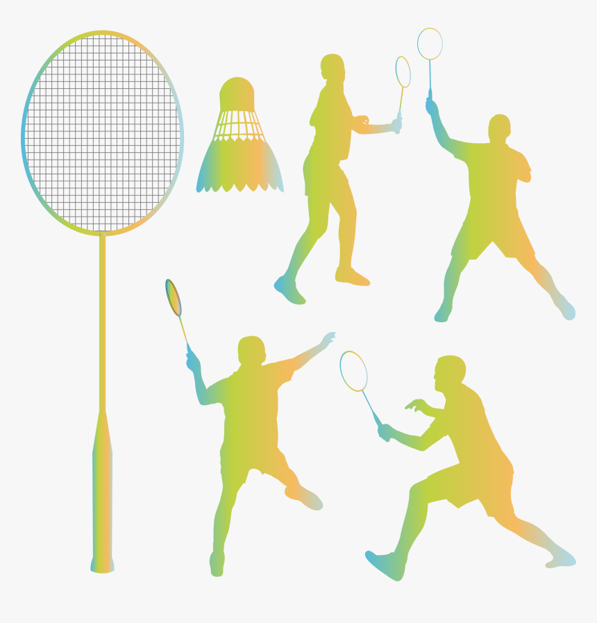 Transparent Badminton Png - Badminton Player Vector Free, Png Download