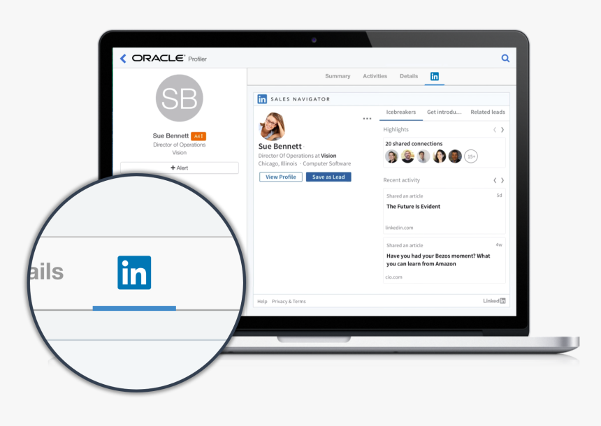 Information From Linkedin Sales Navigator Is Easy Accessible - Social Media, HD Png Download