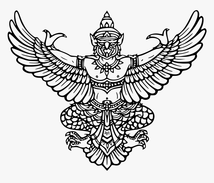 Clip Art Sak Yant Les Tatouages - Garuda Thai, HD Png Download