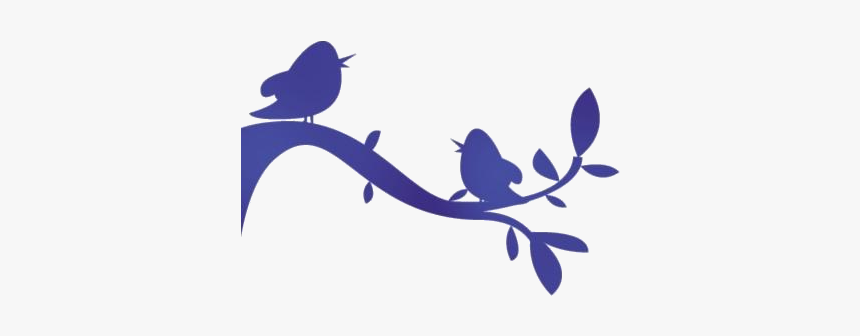 Birds Singing On Branch Png Hd Image, Transparent Birds - Silhouette, Png Download