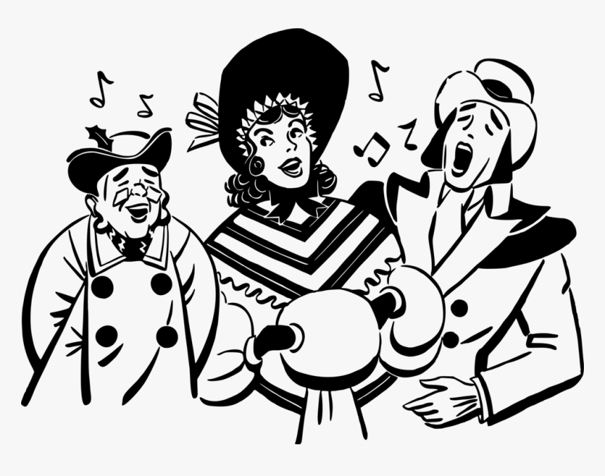 Vector Clipart Psd Peoplepng Transparent Background - Christmas Carolers Png, Png Download