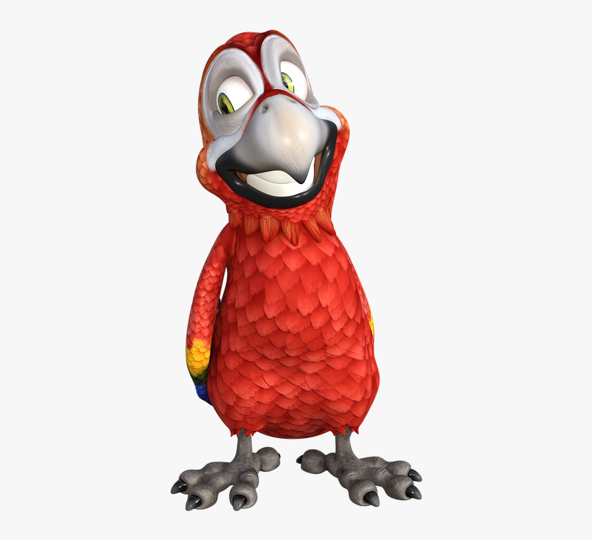 Comic, Parrot, Macaw, Cartoon, Character - Comic Papagei, HD Png Download