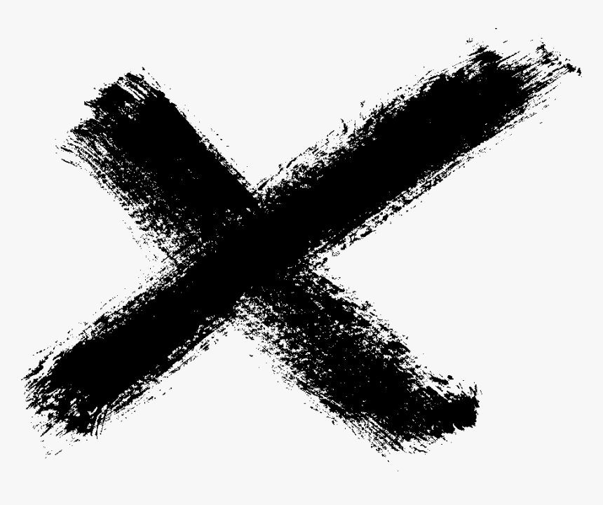 Brush Stroke Cross Png - Brush Stroke Png Cross, Transparent Png