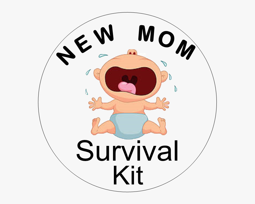 Clip Cards Survival - New Mom Survival Kit Label, HD Png Download