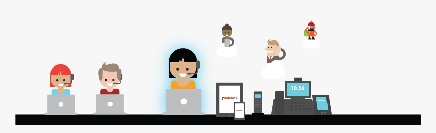 Cloud Phone System - Cartoon, HD Png Download