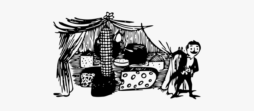 Traveling Cheese Tent Vector Illustration - Cheese, HD Png Download