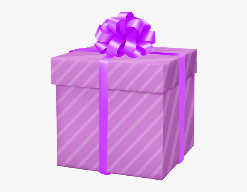 Gifts Clipart Pink Gift - Purple And Pink Gift Box, HD Png Download