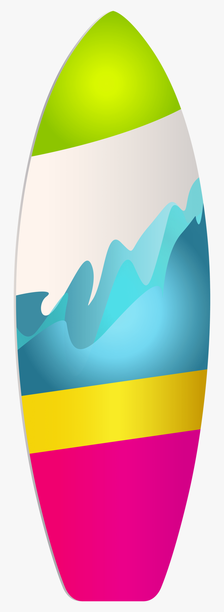 Surf-board - Transparent Surfboard Clipart Palm, HD Png Download