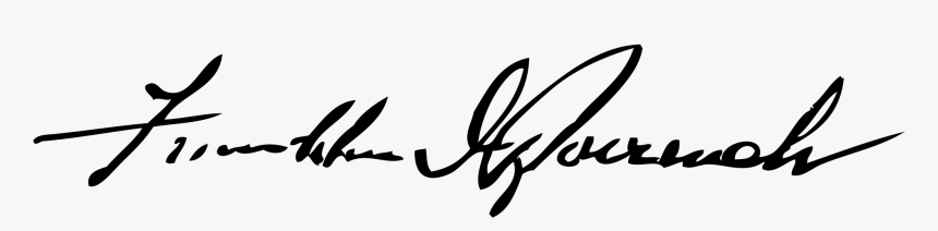 Franklin D Roosevelt Signature Png, Transparent Png