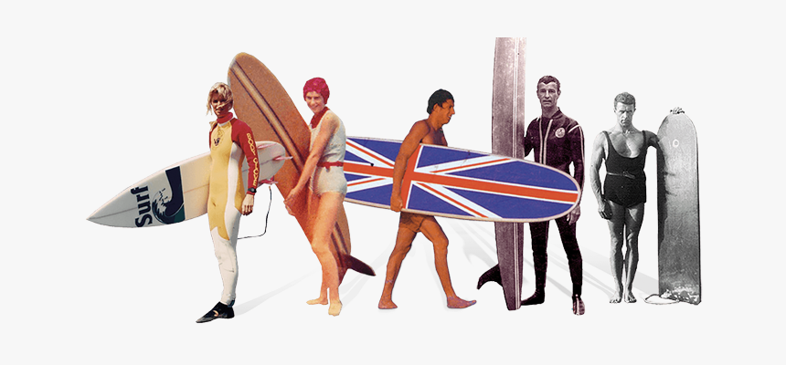 Retro Surf Peaple - Surfing History, HD Png Download