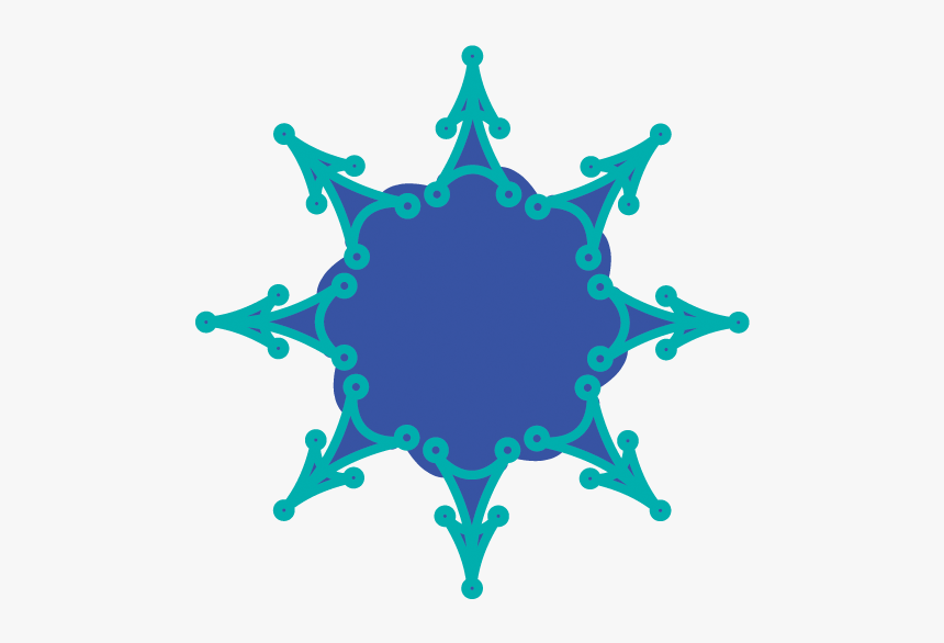 Copos De Nieve Tipo Mandalas - Mandala Origami Modular, HD Png Download