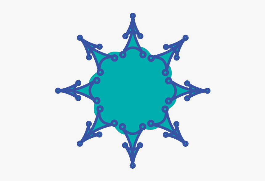 Copos De Nieve Tipo Mandalas - Circle, HD Png Download