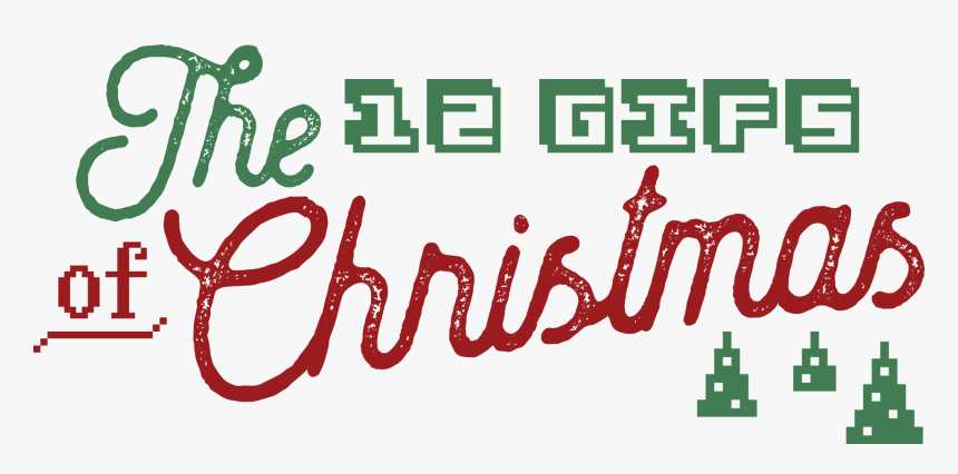The 12 Gifs Of Christmas - Calligraphy, HD Png Download